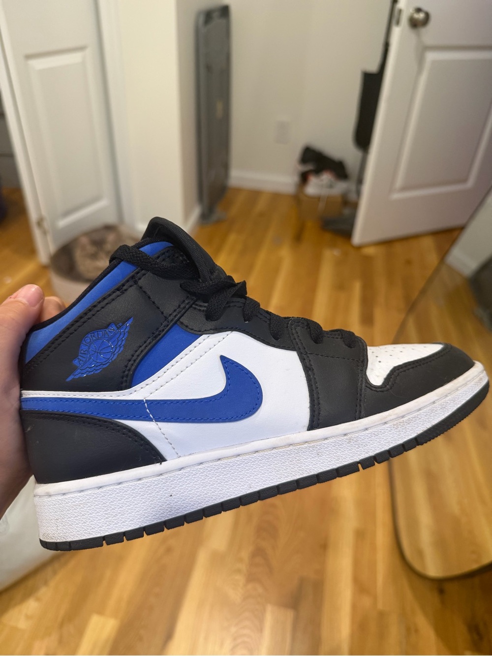 Nike Men’s Air Jordan 1 Low White Black Royal Blue
